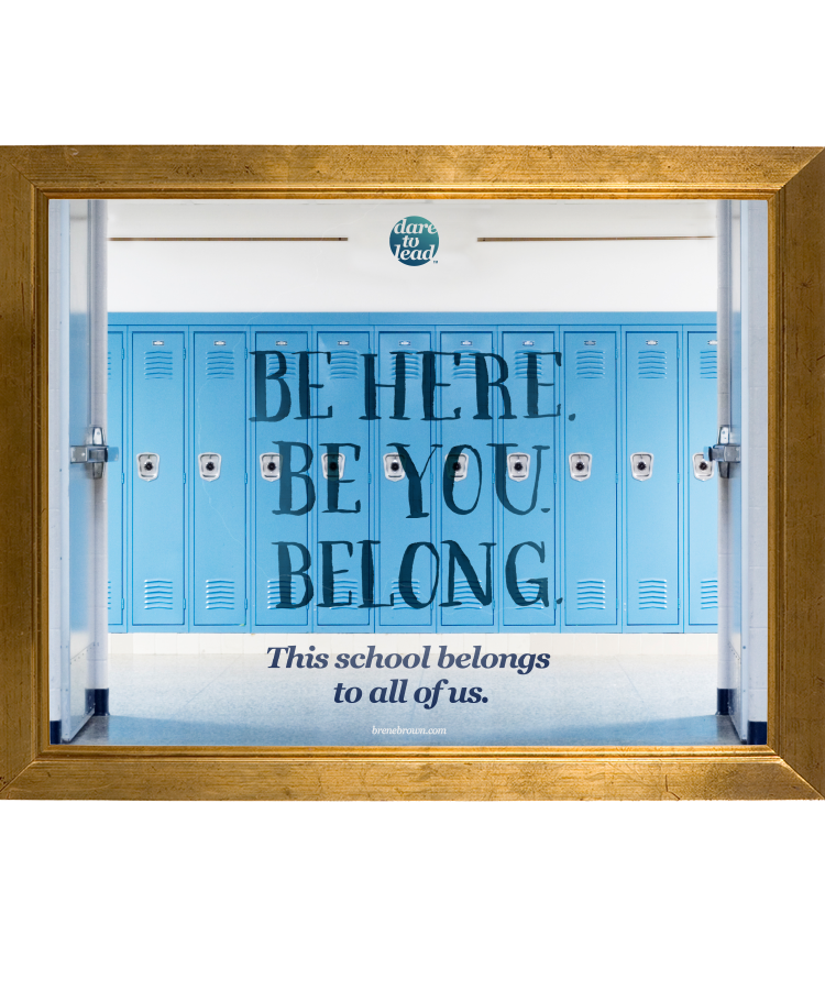 Be here. Be you. Belong. This school belongs to all of us.