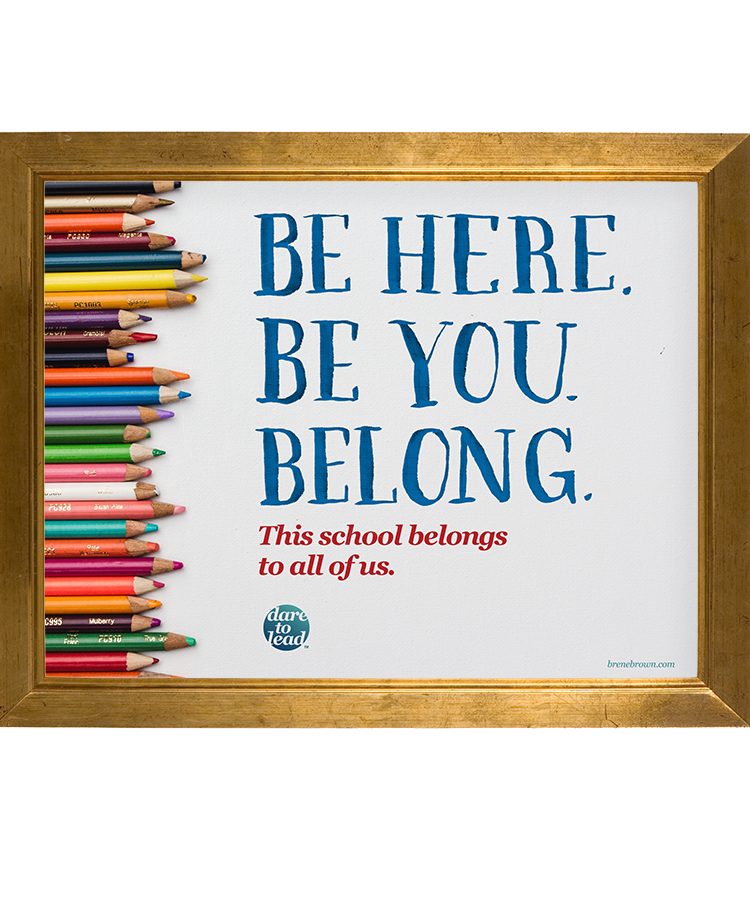 Be here. Be you. Belong. This school belongs to all of us.