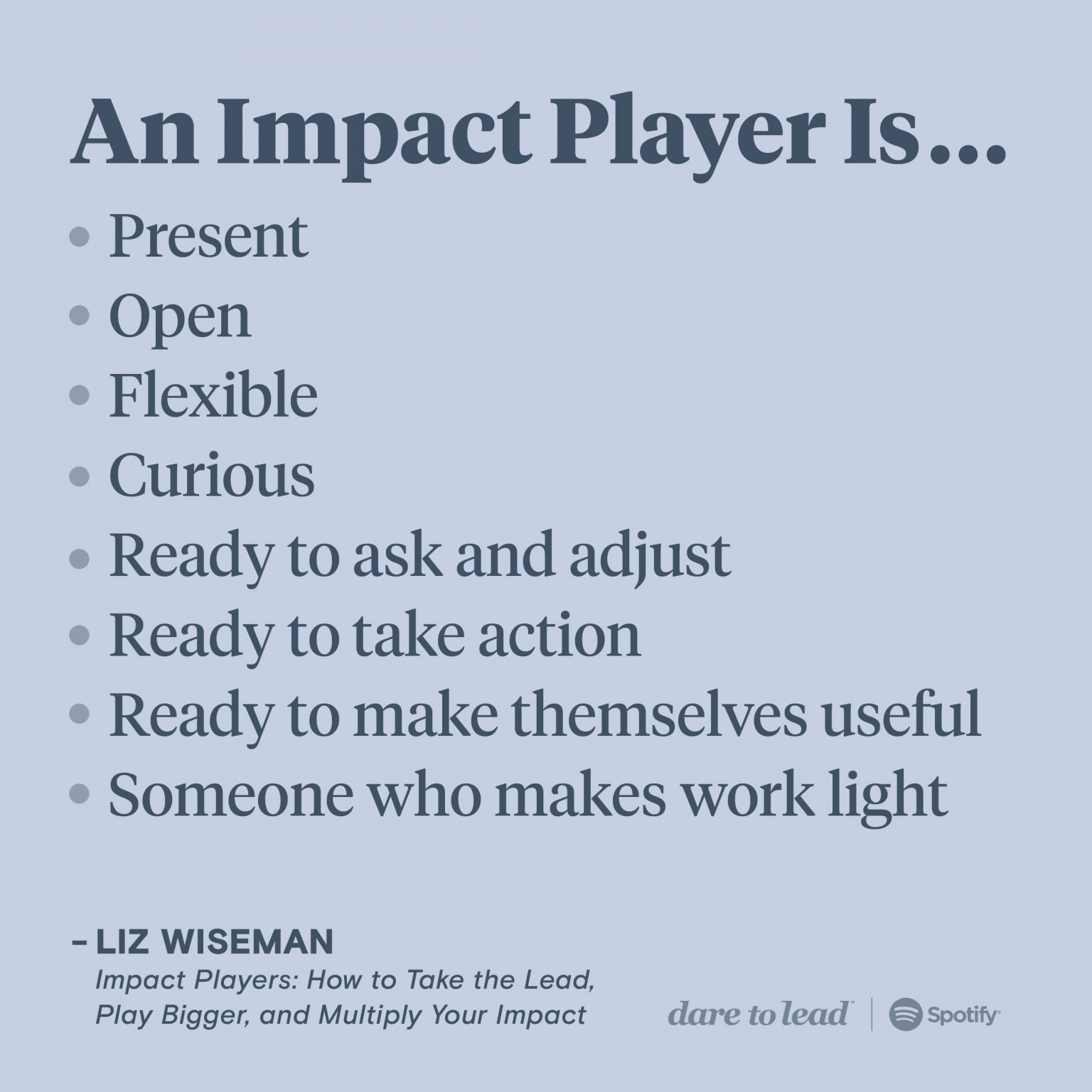 Impact Players - Brené Brown