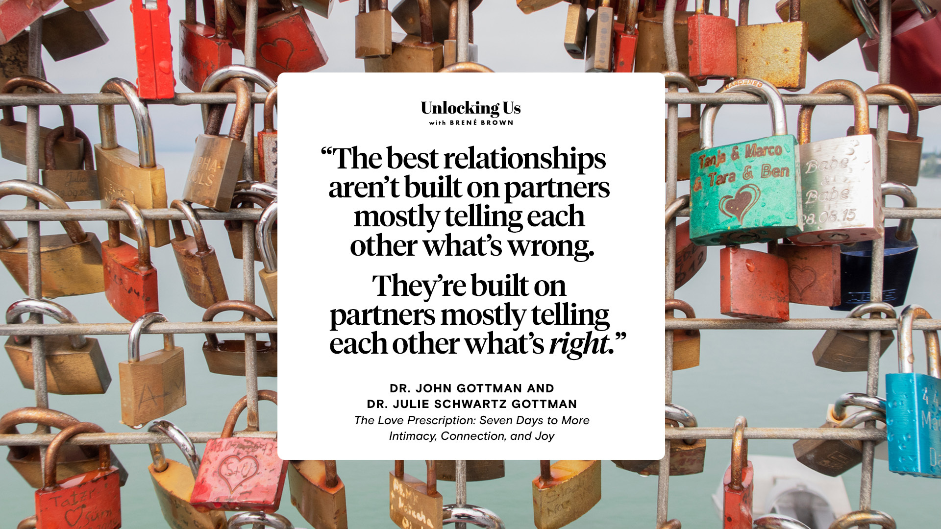 A Good Word Drs John And Julie Gottman On Relationships Brené Brown A Good Word Drs John And Julie Gottman On Relationships Brené Brown