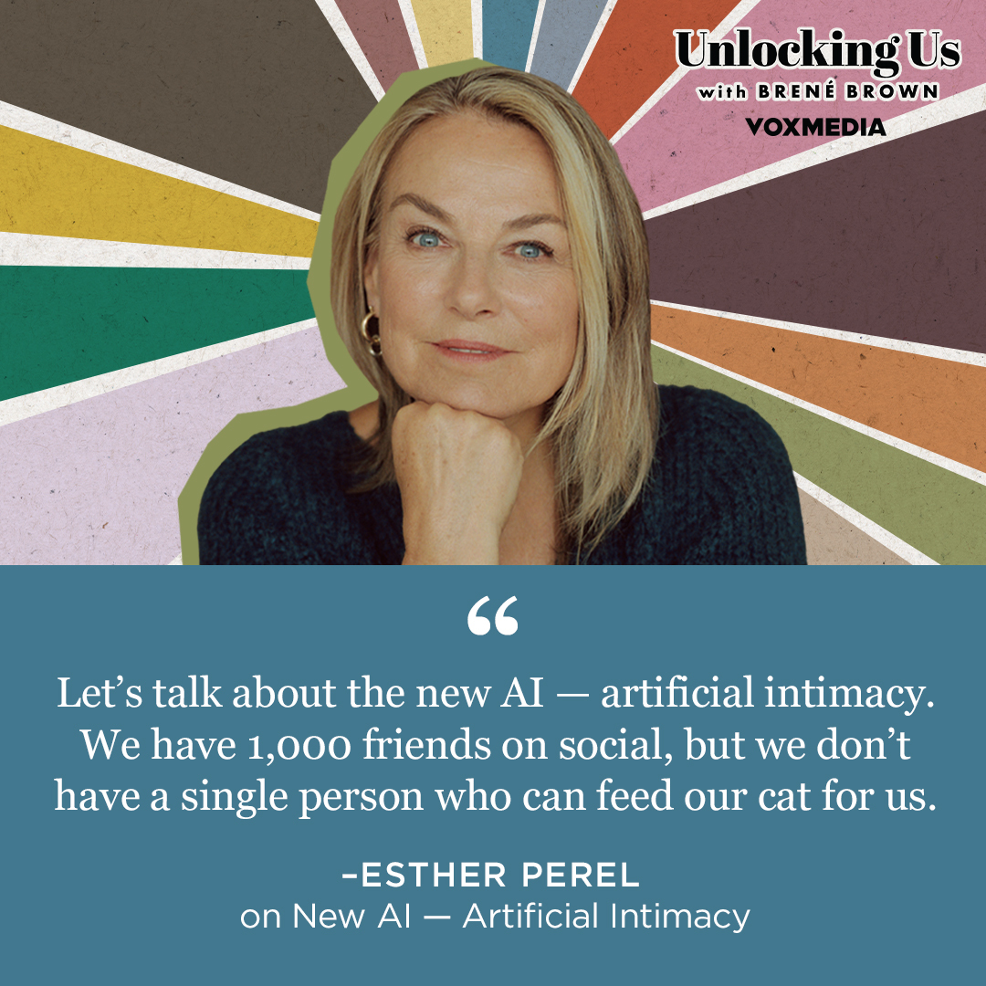 Headshot of Esther Perel and the quote 