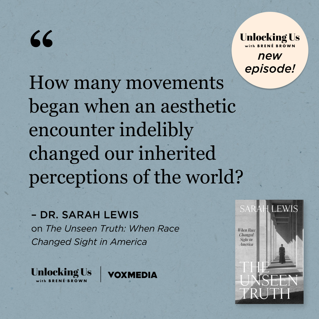 How many movements began when an aesthetic encounter indelibly changed our inherited perceptions of the world? - Dr. Sarah Lewis