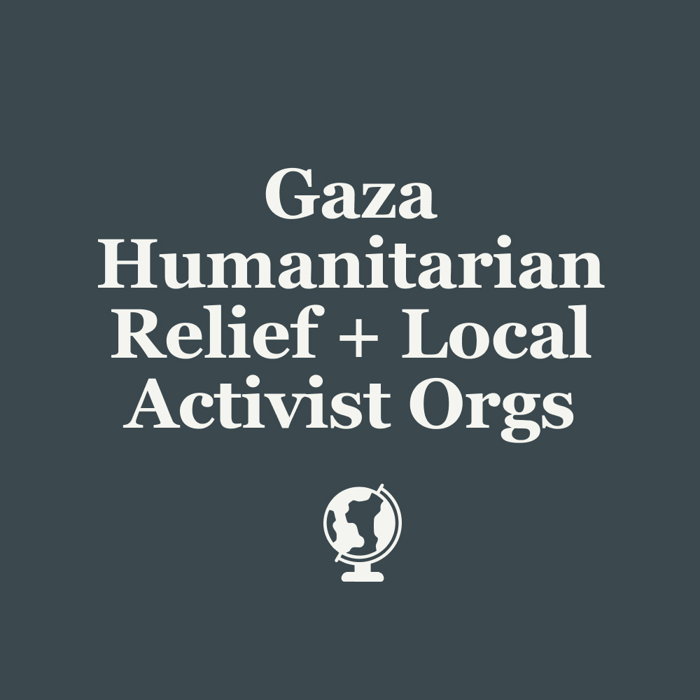 Gaza Humanitarian Relief plus local activist orgs